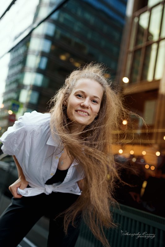 портрет, женский, лето, ветер, улыбка *** фото превью