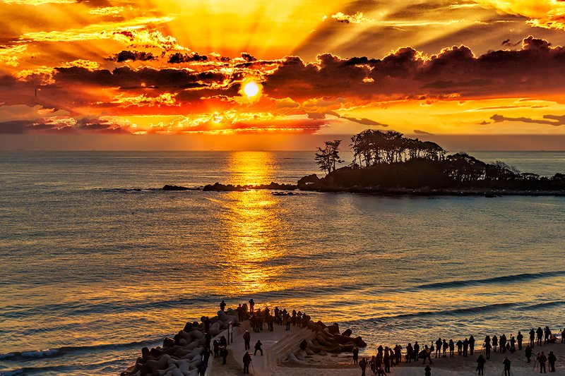 Myeongsun island sunrise фото превью