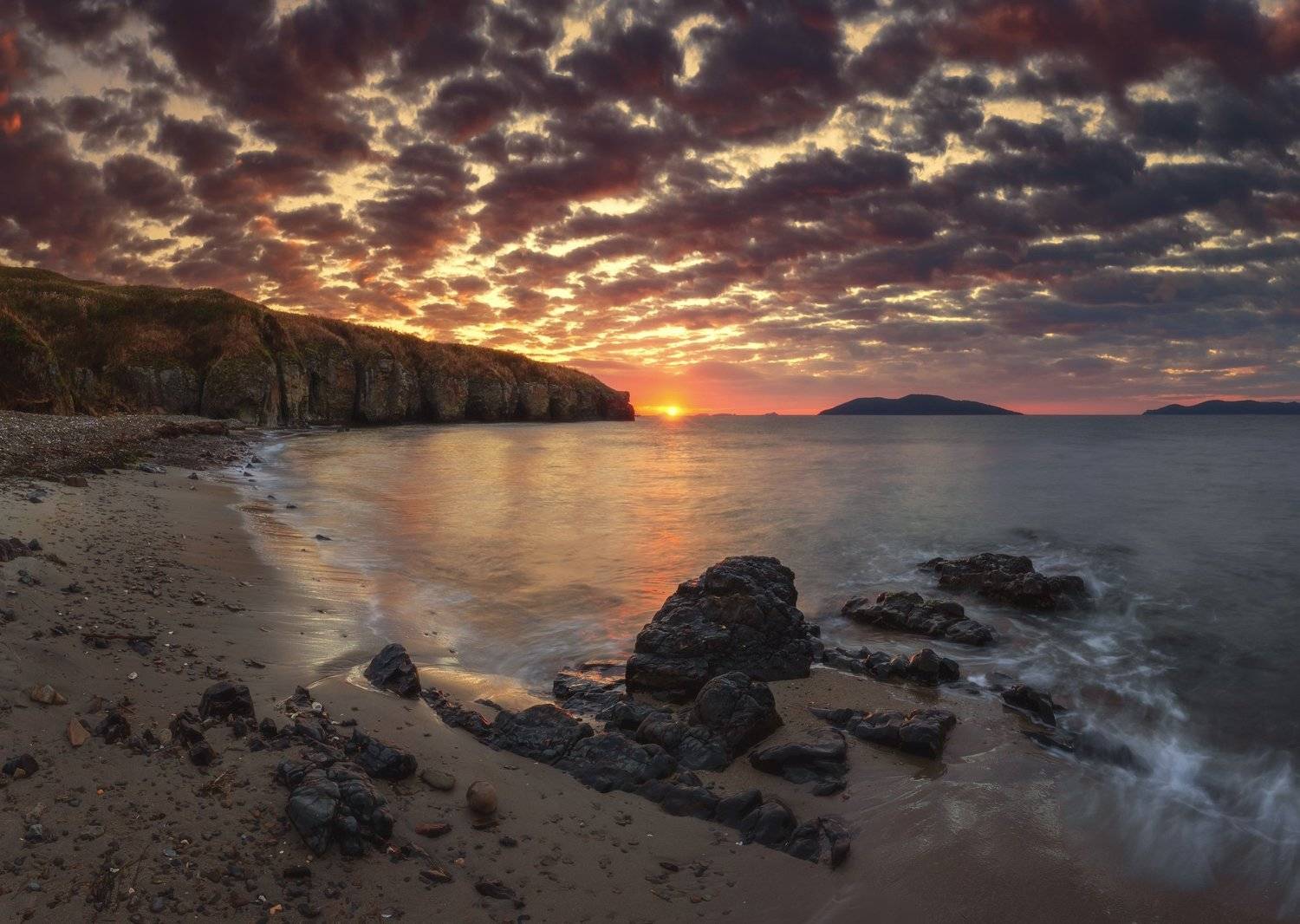 утро, море, скалы, Андрей Кровлин