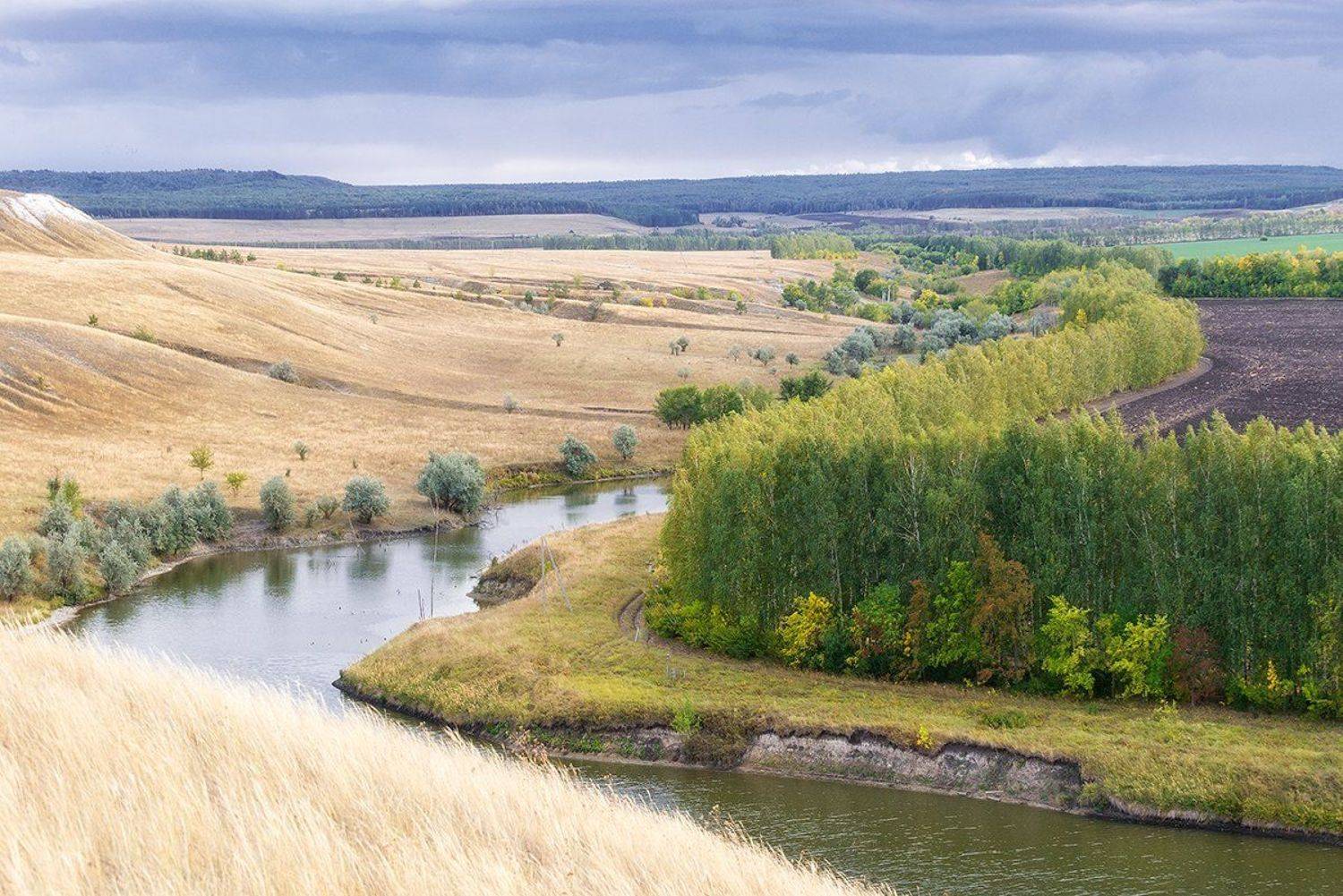 Осень, река, Арбуга, Владислав Никишин