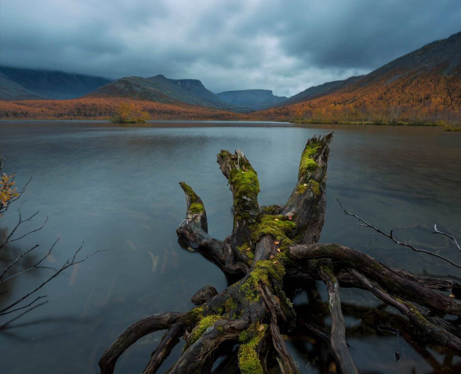 хибины, вудъявр, кольский, осень, озеро, выдержка, Павел Ващенков