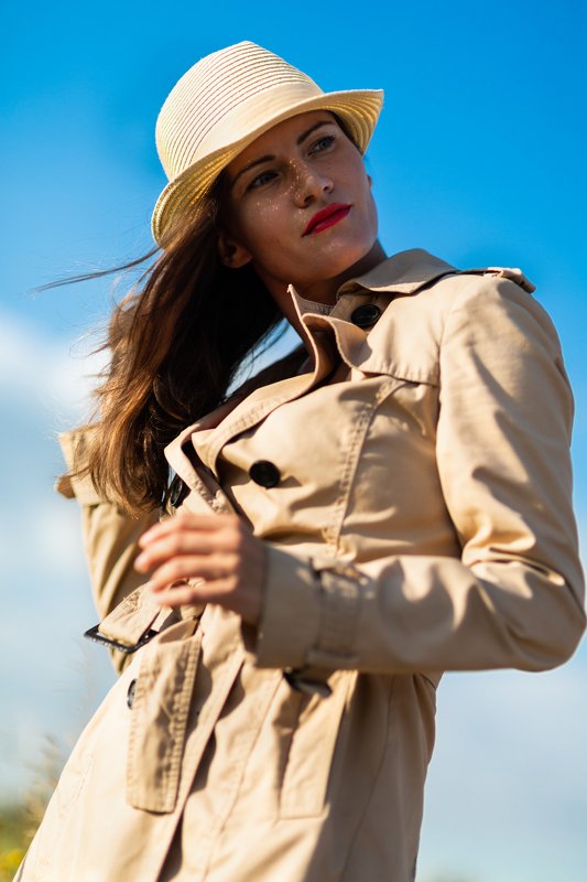портрет, женский портрет, уличный портрет, шляпа, portrait, woman portrait, street portrait, hat, colour, цвет *** фото превью