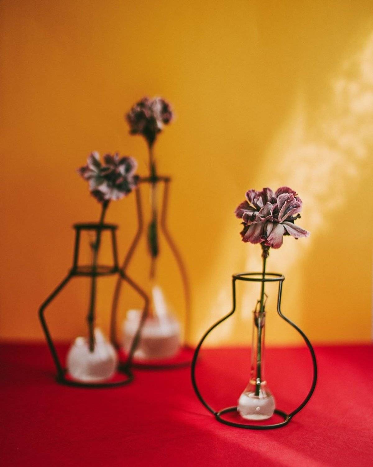 абстракция, цветы, красное желтое, Анастасия Зубкова