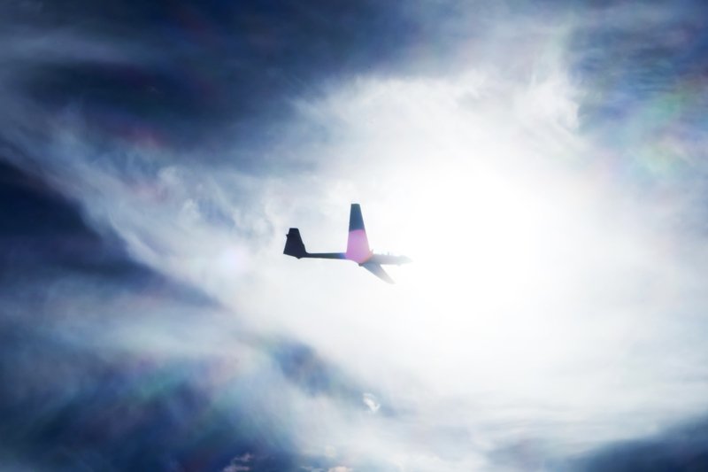 планер, небо, контражур, glider, sky, contre-jour  фото превью