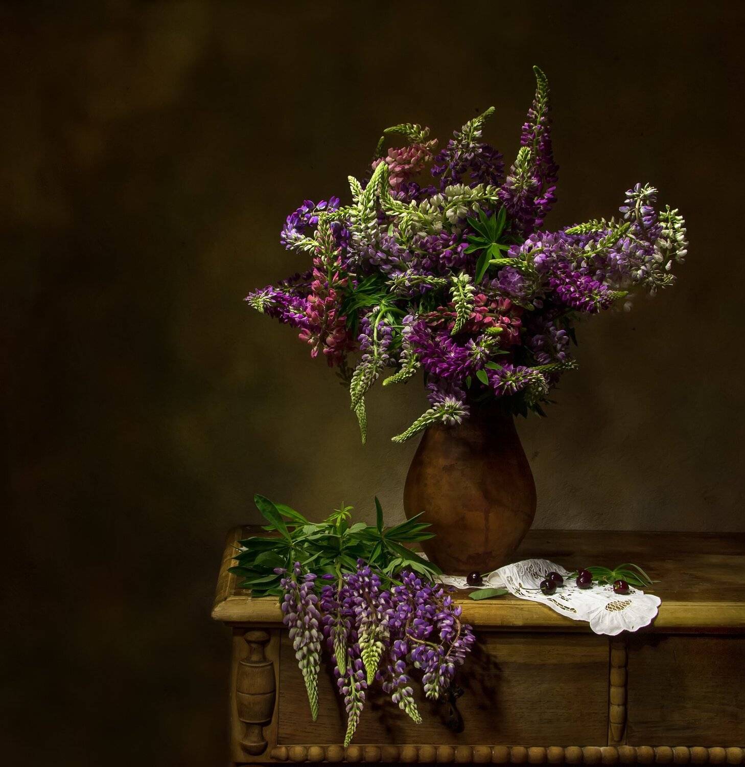 натюрморт, люпины, люпин, Татьяна Феденкова