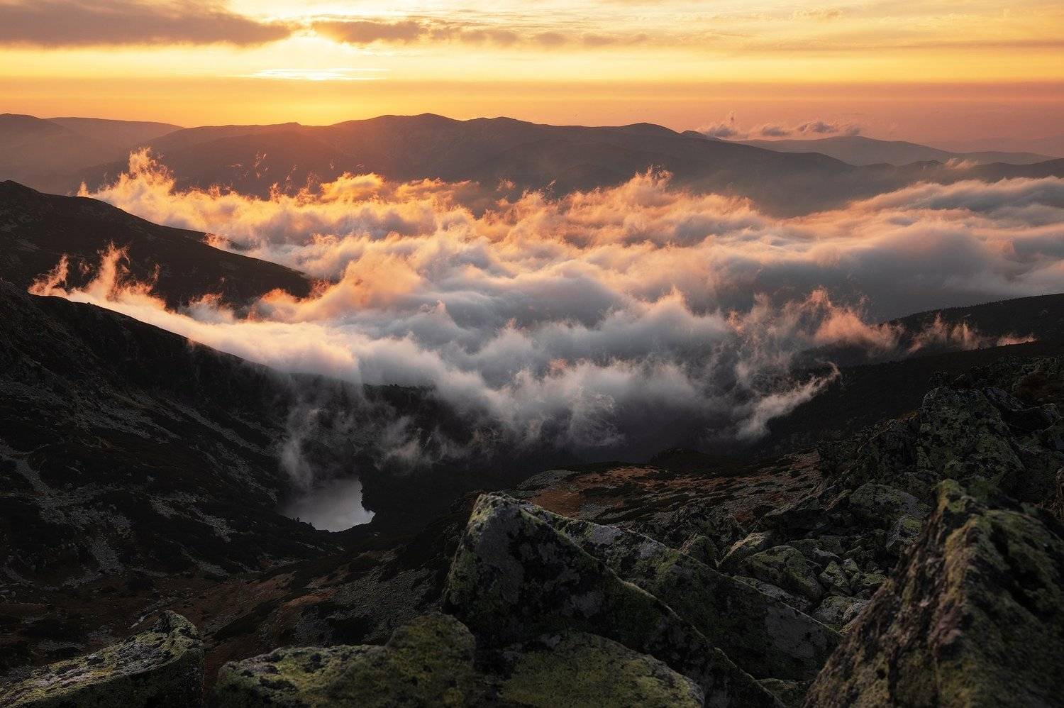autumn, trees, fog, sunset, landscape, travel, nature, mountain, romania, cold, light, Lazar Ioan Ovidiu