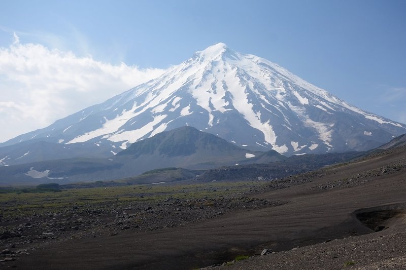 volcano, mountain, terrain, hiking, sky, peak, trekking, nature, landscape, altitude Kamchatka фото превью