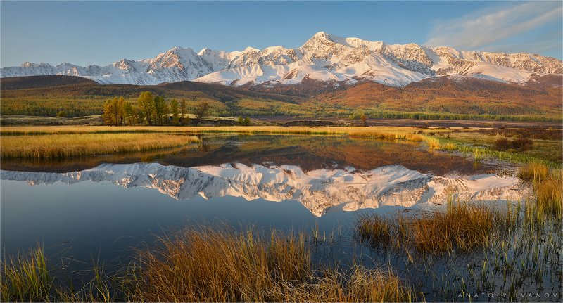 республика алтай, урочище ештыкёль, озеро джангысколь, северо-чуйский хребет Рассвет на Джангысколе фото превью
