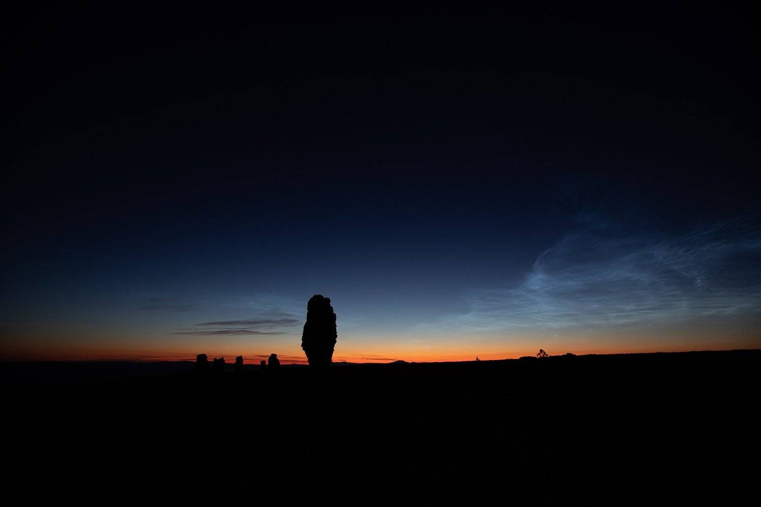 Маньпупнер, Северный Урал, Урал, серебристые облака, белые ночи, закат, горы, Владимир Кочкин