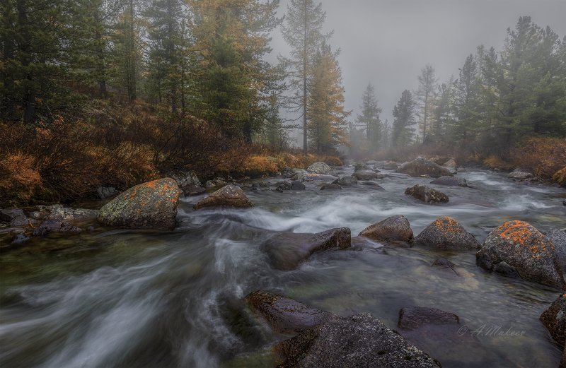 сибирь, хакасия, река большой он Горная Хакасия, река Большой Он фото превью