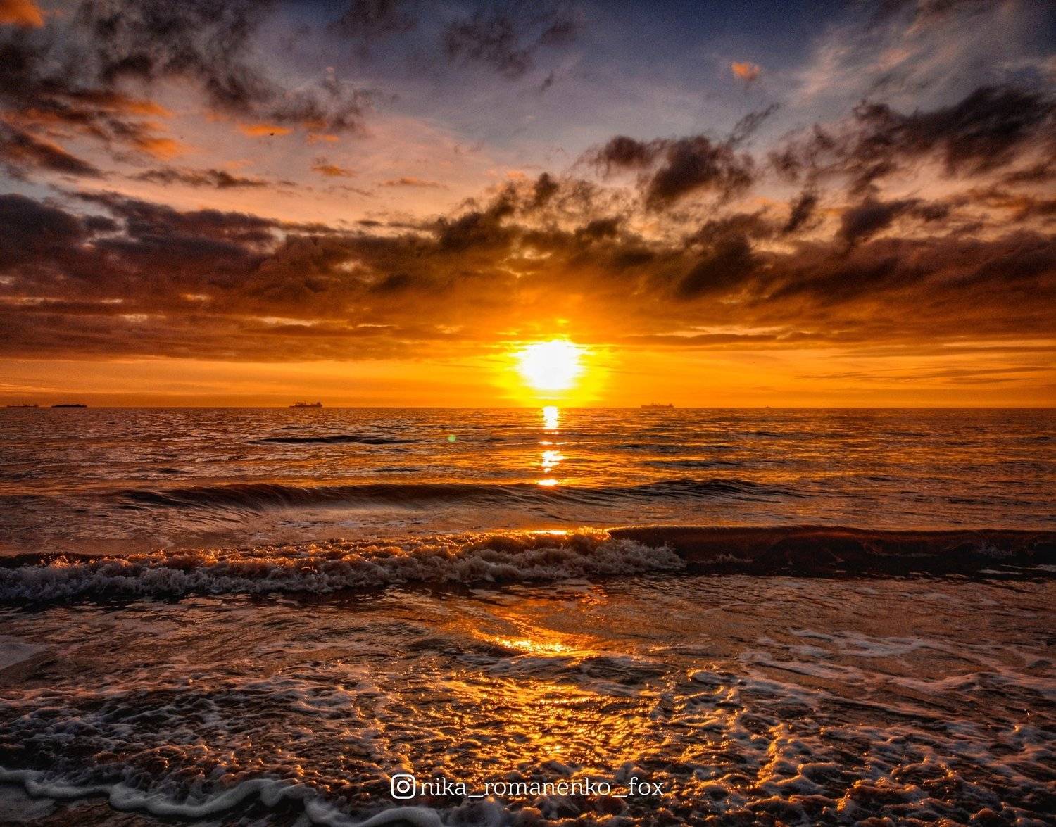 #закат, #sunset, #sea, #море, #природа, #пейзаж, #морскойпейзаж, Вероника Романенко