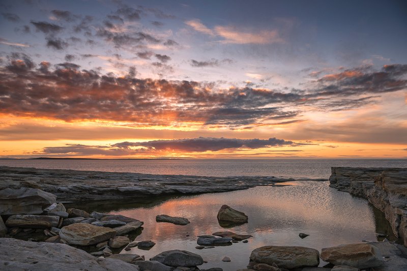 полуостров, рыбачий, море, закат Закаты на Рыжих камнях фото превью