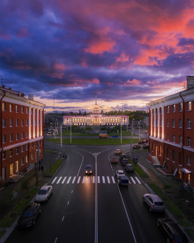аэросъемка, карелия, петрозаводск, архитектура, пейзаж Петрозаводск фото превью