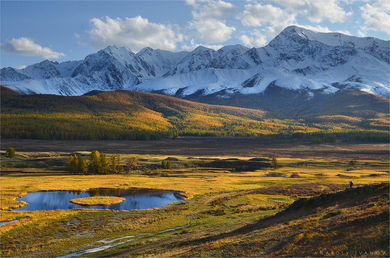 республика алтай, урочище ештыкёль, озеро джангысколь, северо-чуйский хребет Вечерний фотопленэр. фото превью